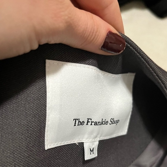 The Frankie Shop Maesa Collarless Jacket Blazer - Picture 3 of 4